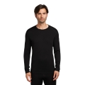 Icebreaker Underwear Thermo Long Sleeve Shirt 260 Tech Crewe - Merino Wool, close-fitting - black Men